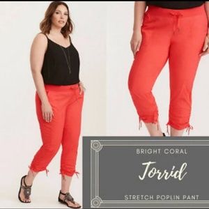Coral Crop Pants